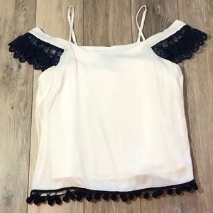 Alice Blue Cold Shoulder Blouse